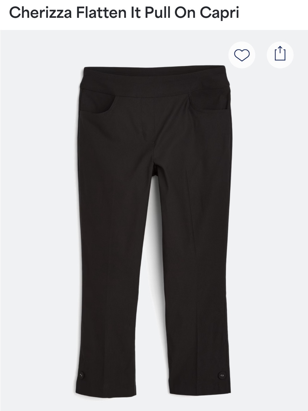 Tribal pull in crop pants- Black